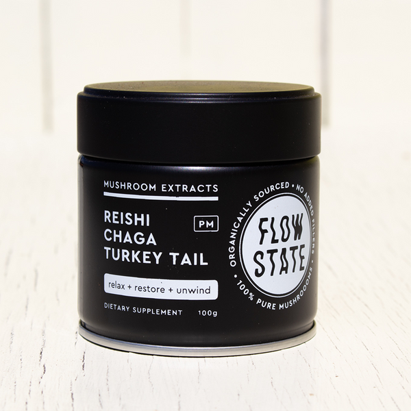 Flow State PM Blend Reishi Chage Turkey Tail Medicinal Mushrooms